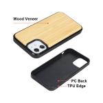 Personalised Carved Wooden Phone Case Bamboo Mobile Cover Walnut Shockproof