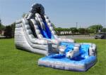 Amusement Water Slide Bounce House , Inflatable Slip N Slide Heavy Duty 12*7*4