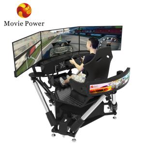Wholesale Portable 3 Screen Driving Simulator 6 DOF Racing Cars Arcade Dynamic Motion Drive Equipment from china suppliers