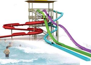 Wholesale Exciting Adult Water Park Big Spiral Pool Slide For Commercial Water Park Equipment from china suppliers