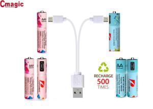 Wholesale Smart NIMH USB AA Battery USB Port AAA Battery Long Operation Life from china suppliers