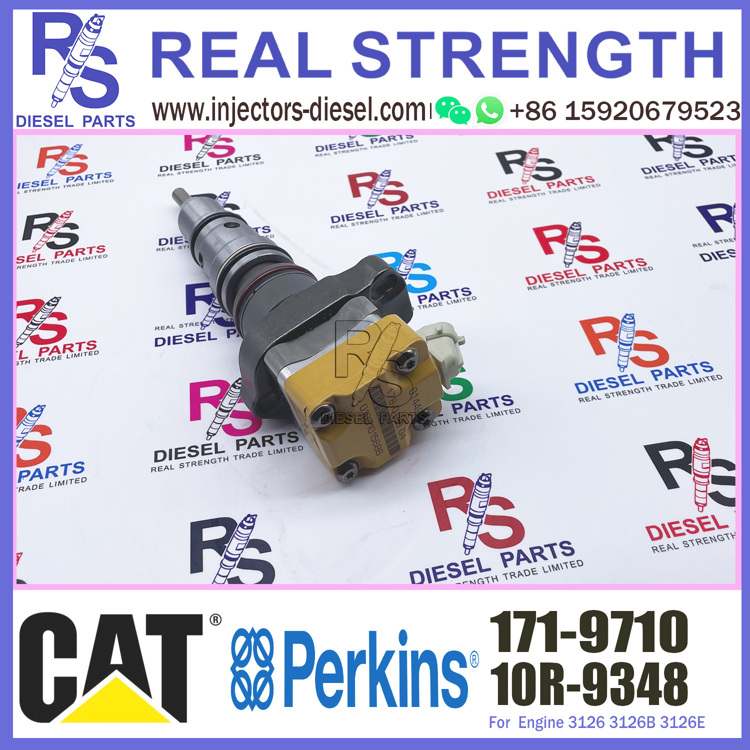 Diesel Engine Injector 222-5965 10R-9348 171-9710 For Cat-erpillar 3126B/3126E Common Rail 177-4754 178-0199