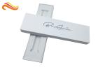 Matt White watch band box , Pre-assembled jewelry package with white velvet tray