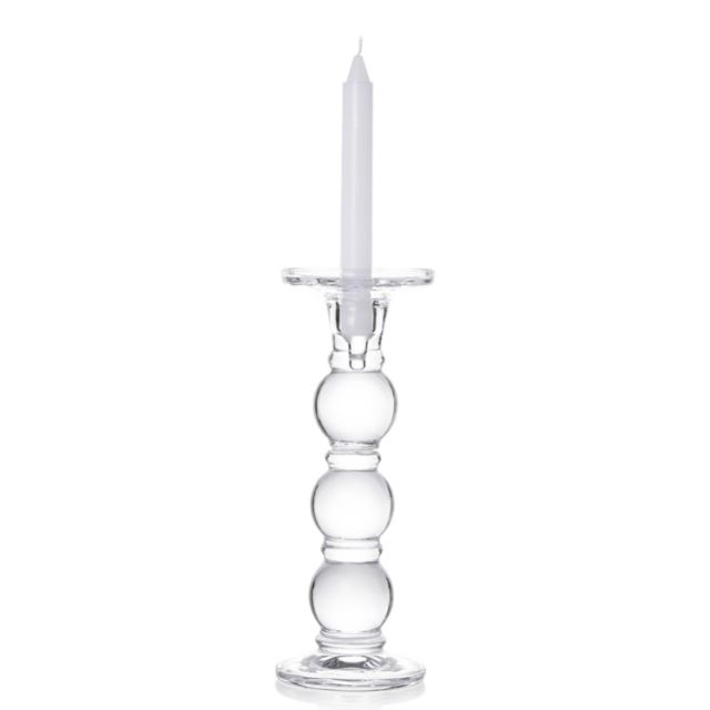 Upmarket Quality Wholesale clear tall glass candelabra candlestick holder for party
