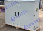 IP65 Two Doors Sunproof Rainproof Aluminium Floor Mount Outdoor Telecom Cabinet