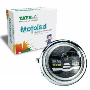 Wholesale 4800LM YYDTZ-TJ03-ZC Motorcycle Round Headlight Assembly Red Blue White DC12V 45W from china suppliers