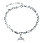 CZ 2 Gram19x0.35cm Fish Tail Bracelet Unisex Gift Silver Slider Bracelet