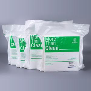 Wholesale 4x4 Inch Cleanroom Microfiber Wipes 180Gsm Class 1000 Disposable Rags For Cleaning 400Pcs Bags from china suppliers