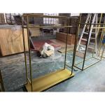 201/304 Steel Electroplated Clothing Shop Display Furniture Racks T5 Lighting