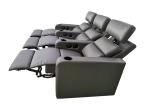 Powered Headrests Leather Movie Recliners For Entertainment