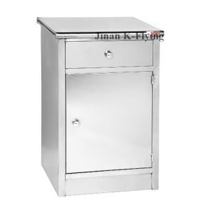 Wholesale Medical Trolley Stainless Steel Hospital Style Bedside Table Large Storage from china suppliers