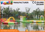 0.9mm PVC Tarpaulin Inflatable Water Parks , Mega Inflatable Water Sports for