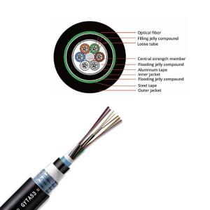 Wholesale 144 Cores GYTA53 Outdoor Fiber Optic Cable Direct Buried Stranded Loose Tube Armored Cable from china suppliers