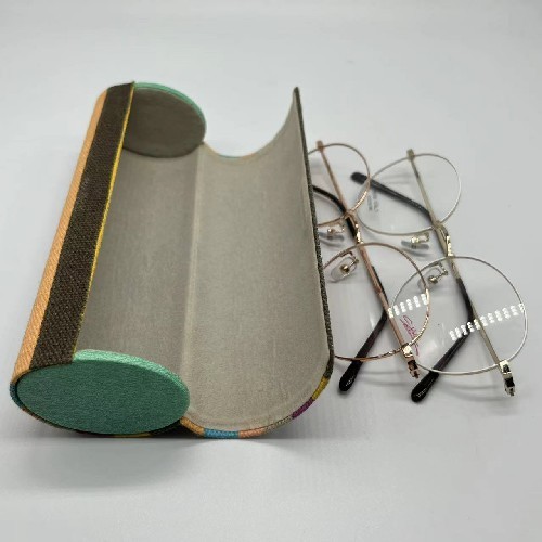 Multicolor Cylindrical Hard Metal Eyeglass Case For Optical Eyeglasses