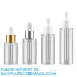 Glass Dropper Plastic Serum Bottle Essence 20ml 30ml 50ml, Tincture Bottles,