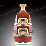 OEM 750ml Brandy Glass Bottle With Plastic Screw Top