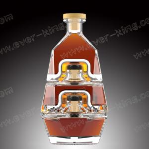 Wholesale OEM 750ml Brandy Glass Bottle With Plastic Screw Top from china suppliers