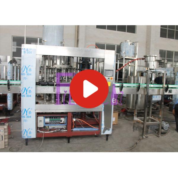 SUS316L Bottle Filling Machine Monoblock 3 In 1 De - Foaming Device Installed