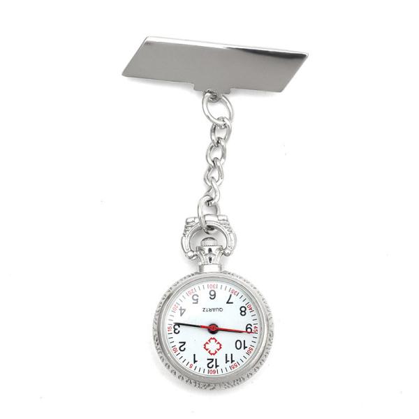 Classic Medical Watches Alloy Quartz Pocket Nurse Watch Clip-on Fob Doctor