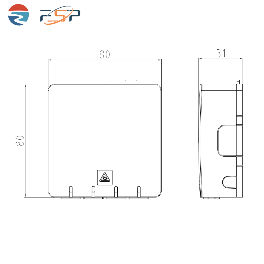 Indoor FTTX 4 Cores Plastic Fiber Optic Faceplate Socket Panel with SC Connector Type