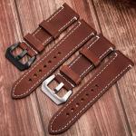Watch band leather wrist strap watch accessories pin buckle strap 20mm22mm24mm