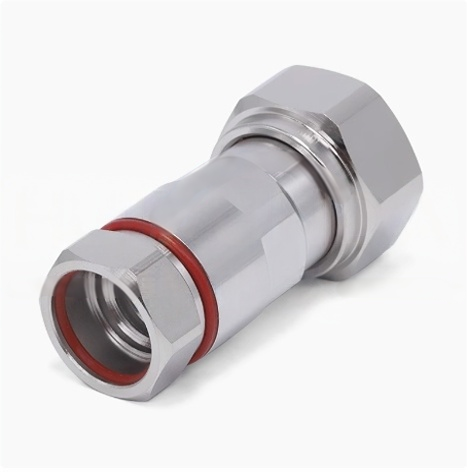 Male 4.3-10 RF Connector Clamp Type Cable Coax Connector 50 Ohm For 1/2 Super-flexible Cables