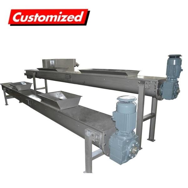 Durable Heavy-Duty Horizontal Trough Shaftless Conveying System Screw Auger