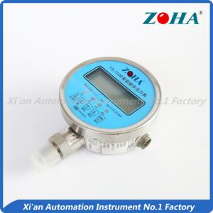 Wholesale Blue Flange Mount Pressure Gauge / LED Digital Hydraulic Pressure Gauge from china suppliers