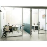 Office Aluminium Framed Glass Partition / Restaurant Panoramic Glass Partition