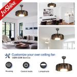 Consumption 22 Inch LED Ceiling Fan Without Blade ETL Certificate 110-240V/50Hz