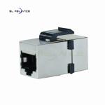 Female To Female Shielded CAT6 RJ45 Keystone Jack Inline Coupler 180 Degree
