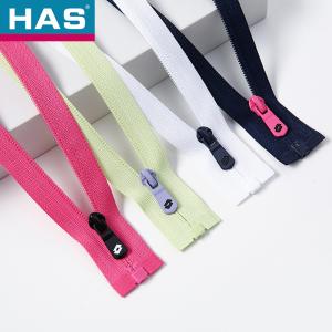 Wholesale Colorful Nylon Zippers Customized White Open Ended Zip Auto Lock from china suppliers