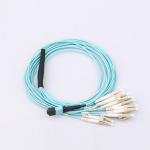 OM4 MTP Fiber Optic Patch Cord High Stability For 40G Networks