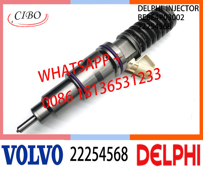 22254568 BEBE4P03002 Fuel engine Diesel Injector 22254568 BEBE4P03002 E3.27 for VOL MD13 EURO 6 LR