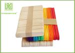 Sterile Round Ice Cream Wooden Sticks 114 * 10 * 2mm Food Grade