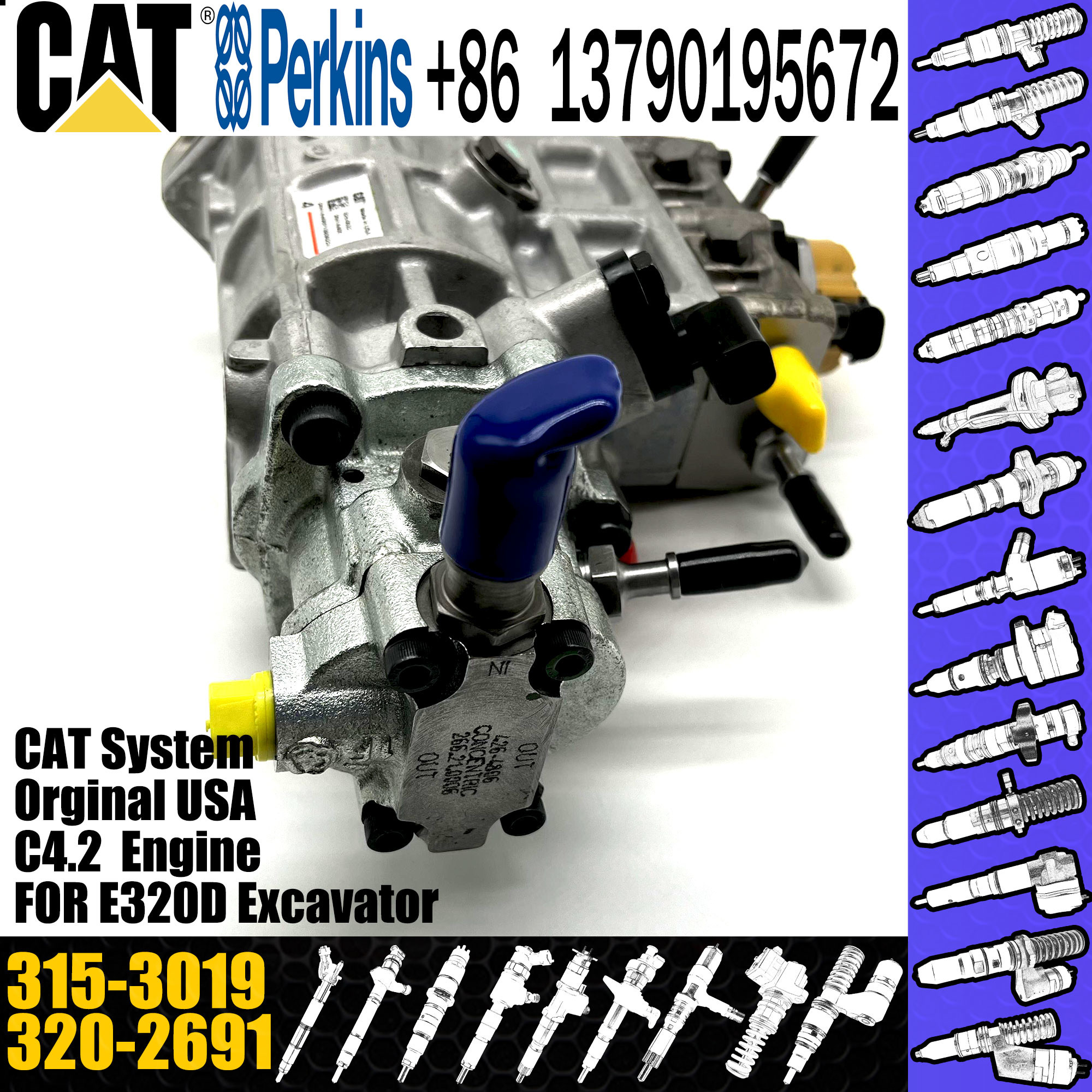 CAT 320D pump Diesel Injection Pump 276-8398 291-5919 315-3019 321-1269 368-9171