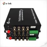 Video Fiber Converter 8Ch 5MP HD-Video 4-In-1 Video Fiber Converter Fiber Media