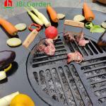 Customized Rust Corten Steel Fire Pit Barbecue Grill Outdoor