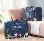 Living Room Large Size Packing Bag 100% Polyester Quilt Storage Box Cloth Bag