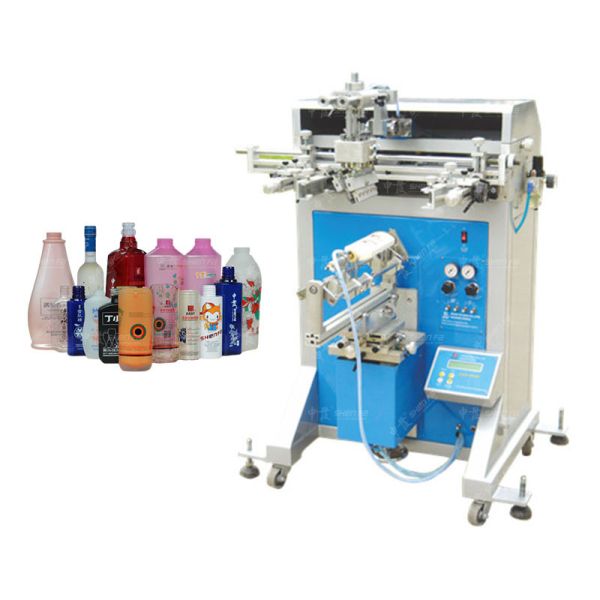 Semi-Automatic Screen Printing Machine for Plastic/Glass Bottles with Max. φ70mm*180mm Print Size and 36pcs/min Speed