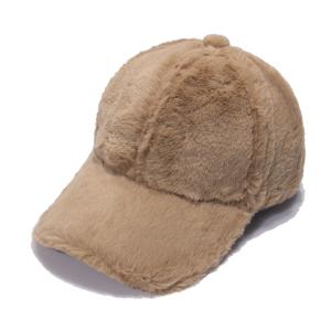 Wholesale Winter warm rabbit hair baseball cap Outdoor thickened solid color casual plush cap from china suppliers