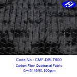 800GSM Carbon Fiber Fabric / Unidirectional Carbon Fiber With 0 / +45 / -45 / 90