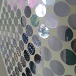3D Custom Reflective Sticker Label Hologram Sticker, silver color laser anti