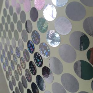 Wholesale 3D Custom Reflective Sticker Label Hologram Sticker, silver color laser anti fake label stickers from china suppliers