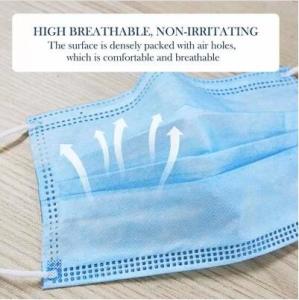 Wholesale Adult Children Non Woven Face Mask 3 Ply Surgical Face Mask Blue Color from china suppliers