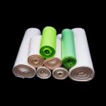 Green Eco Friendly PLA Bags For Kitchen , Office Biodegradable Bathroom Trash