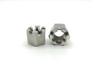 Wholesale Stainless Steel Hexagon Slotted Nut Cotter Pins DIN 935 Castle Nuts from china suppliers