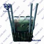 120 Meters 50w GPS Cellular Backpack Signal Jammer For Drone