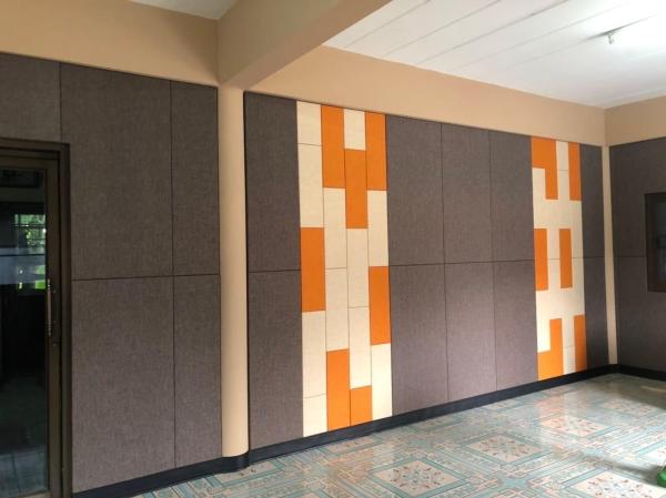 House Lobby Decorative Soundproofing Fabric Wrapped Acoustical Wall Panels