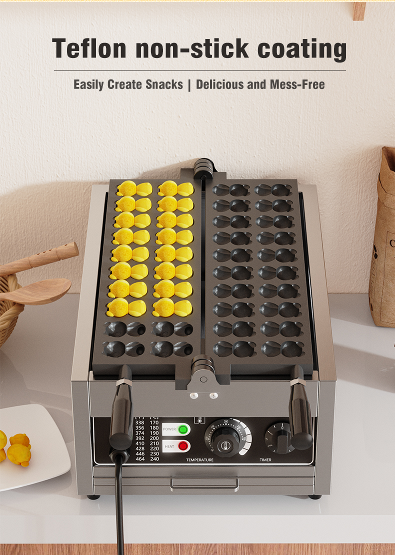 2024 Year Voltage 220v 20 Pcs Cast Iron Mini Bear Shaped Taiyaki Waffle Maker Machine